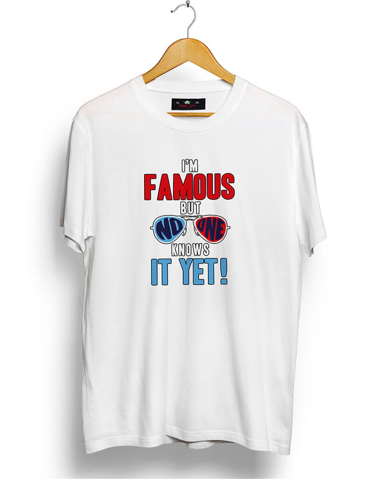 Ünlüyüm Ama Henüz Bilmiyorum Baskılı Oversize Bol Kalıp T-shirt