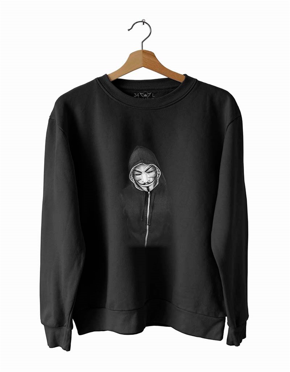 Van-det-ta2 Basklı Slim Fit Pamuk Sweatshirt