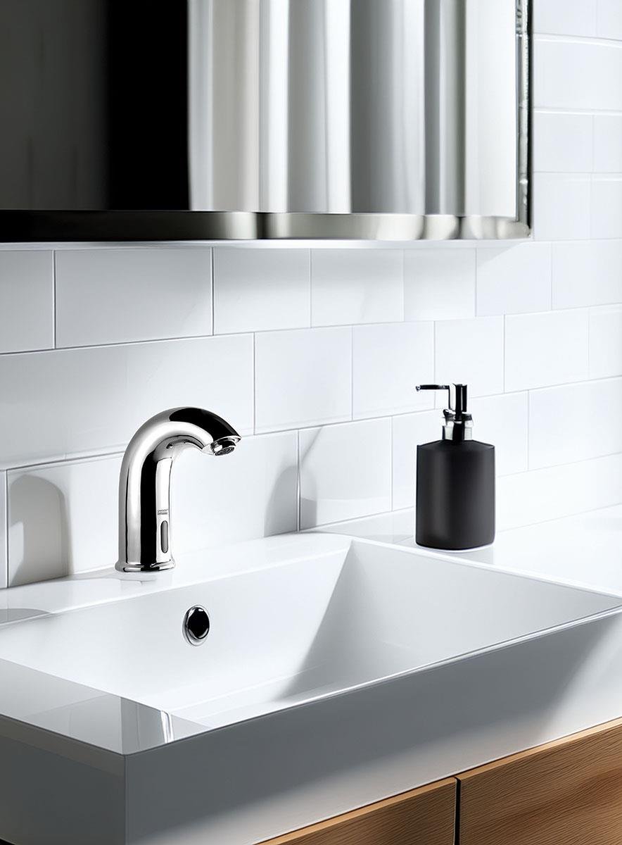 Venüs Tek Su Girişli Fotoselli Lavabo Bataryası Teknobutik.com'da