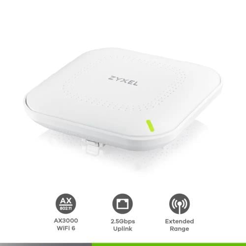 Zyxel NWA50AXPRO AX3000 Multi-Gig WiFi 6 Çift Radyo PoE NebulaFlex Access Point Teknobutik.com'da