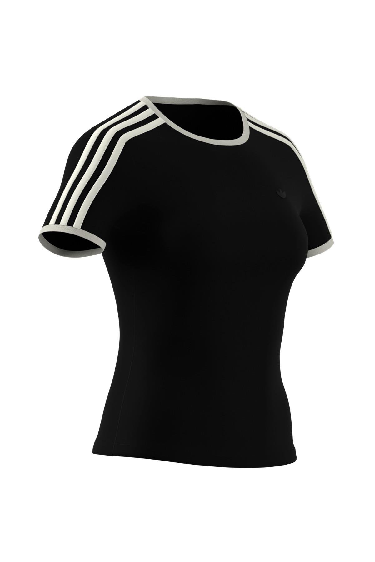 adidas 3S CALI TEE Kadın  Siyah  T-shirt JD5468