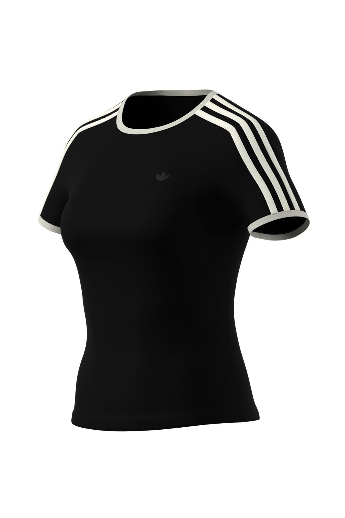 adidas 3S CALI TEE Kadın  Siyah  T-shirt JD5468
