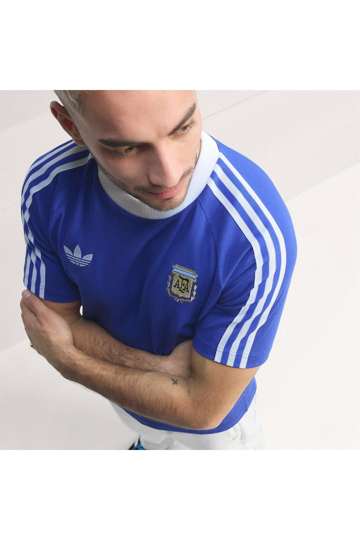 adidas AFA OG TEE Mavi Erkek   T-shirt JZ6307
