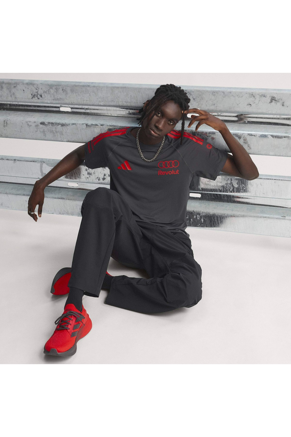 adidas AU MC TEE SS M Siyah Erkek   T-shirt KE9100