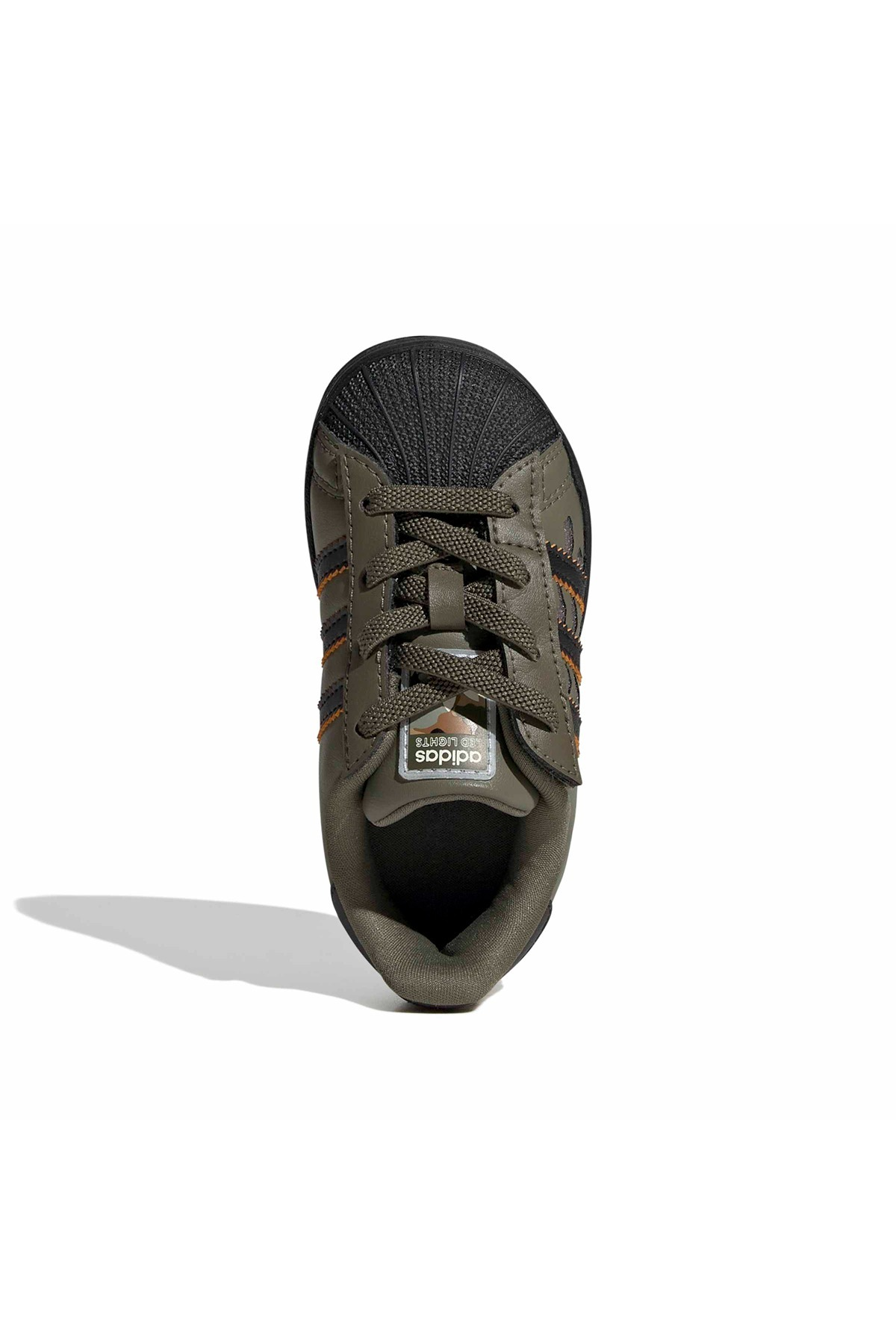 adidas Bebek Spor Ayakkabı SUPERSTAR LED LIGHTS COMFORT CLOSURE ELASTIC LACE SHOES KJ6799