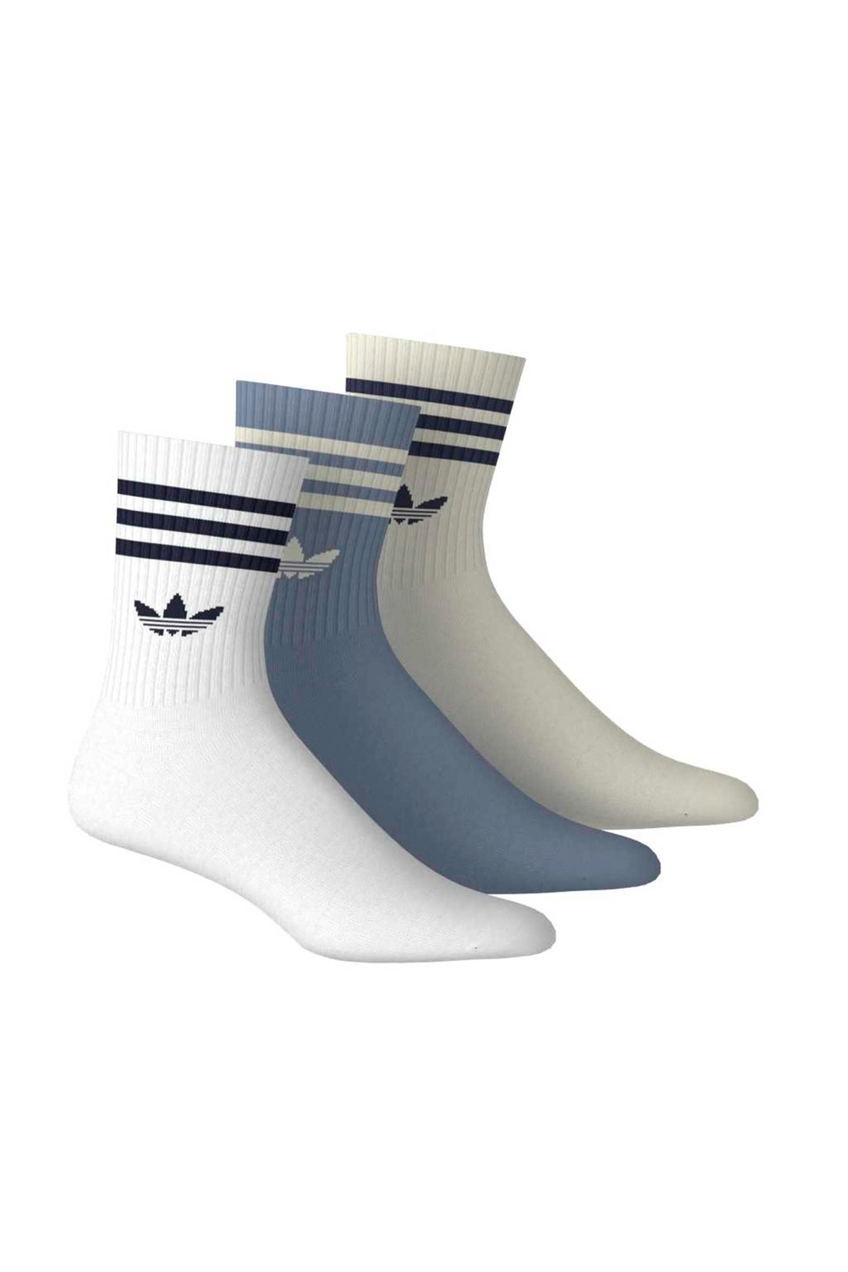 adidas Beyaz  Aksesuar  Çorap 3S CREW S 3P JV7406