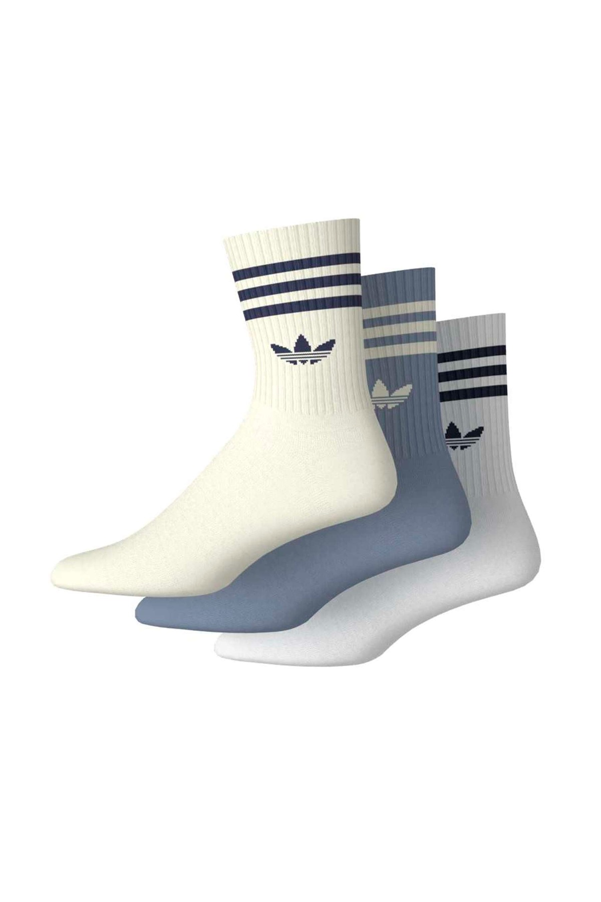 adidas Beyaz  Aksesuar  Çorap 3S CREW S 3P JV7406
