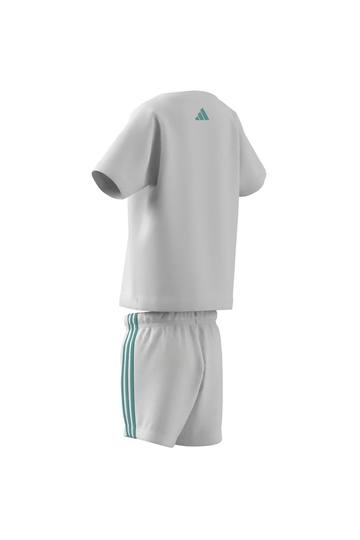 adidas Beyaz Bebek   Şortlu Takım MER DNA BBYJGSS JV5451