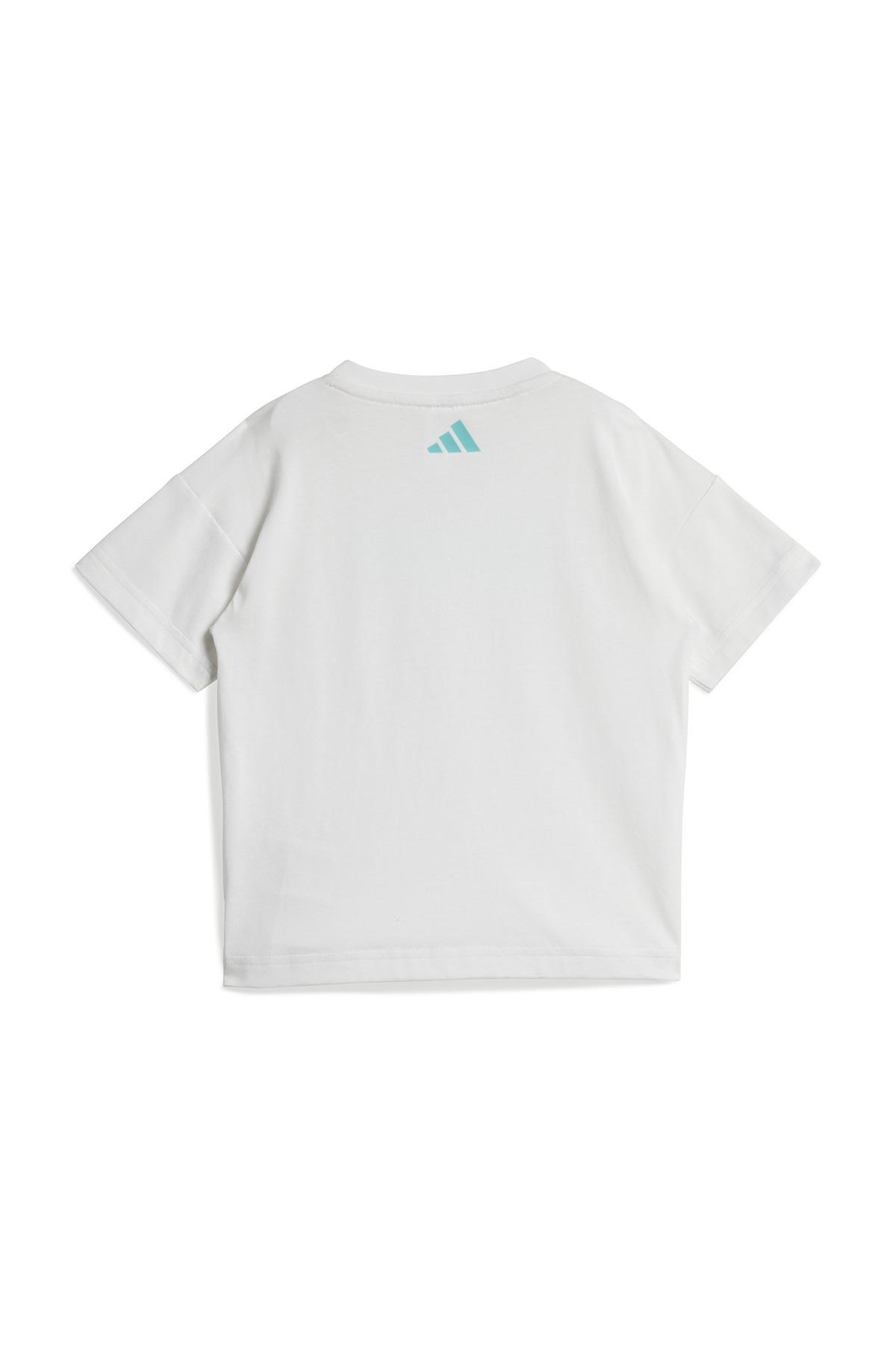 adidas Beyaz Bebek   Şortlu Takım MER DNA BBYJGSS JV5451