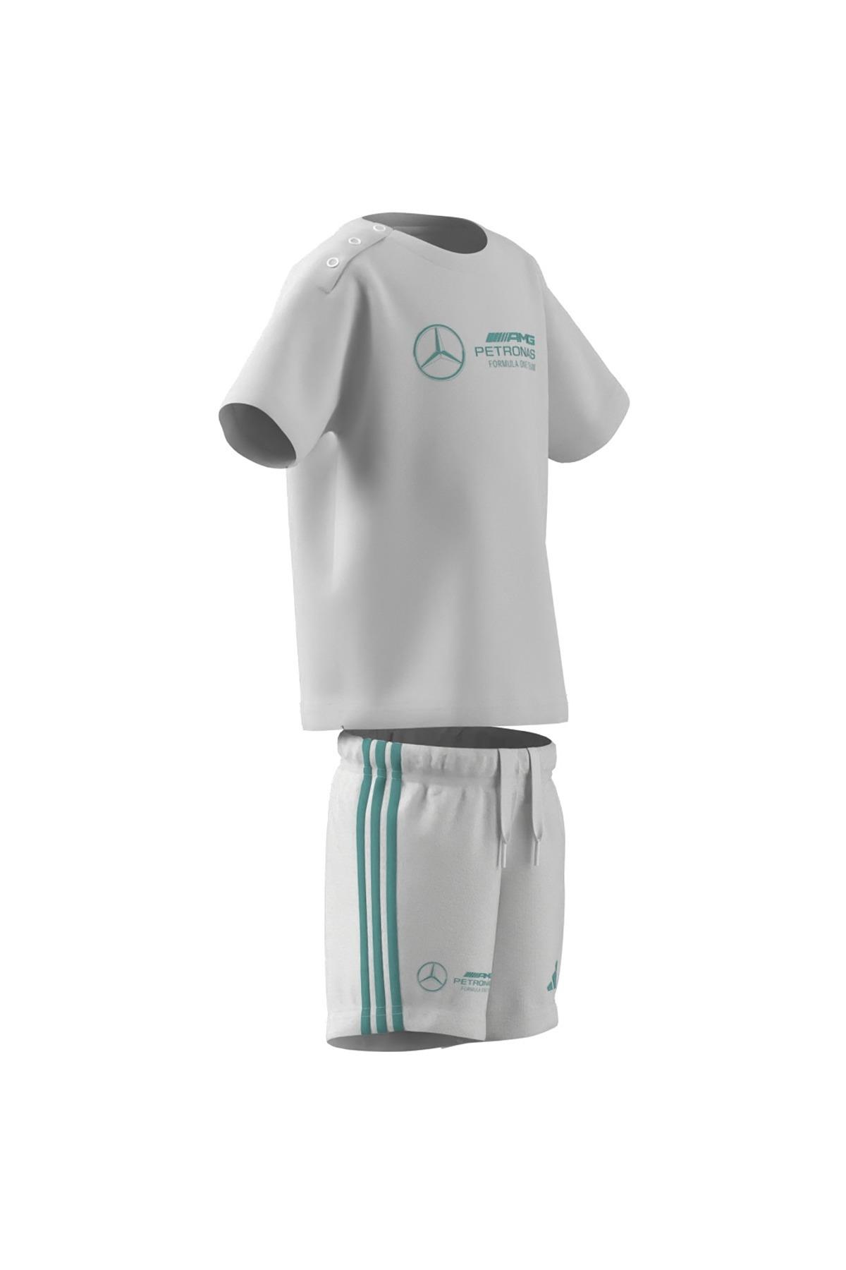 adidas Beyaz Bebek   Şortlu Takım MER DNA BBYJGSS JV5451