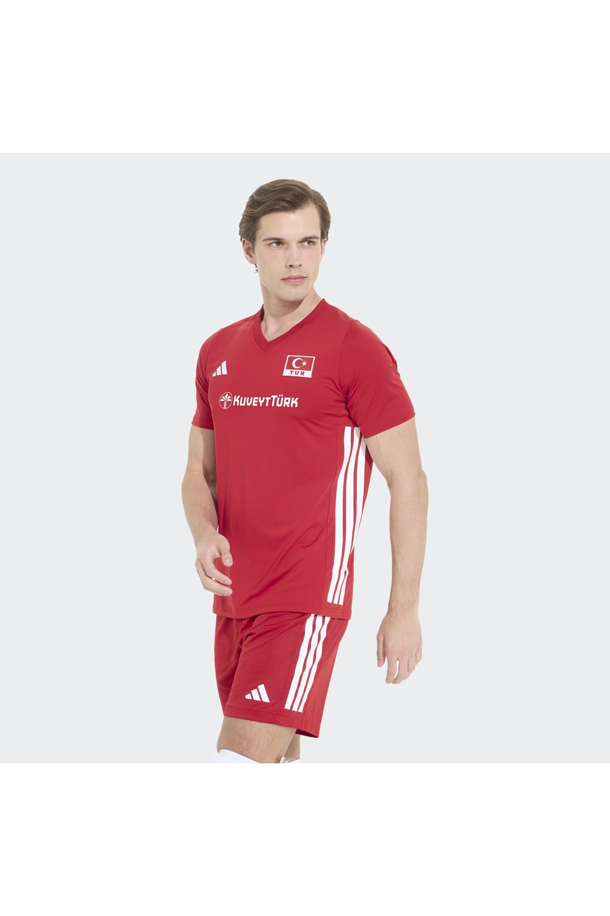 adidas Beyaz  Erkek  Forma CUQuickset SS M TVF KM7472