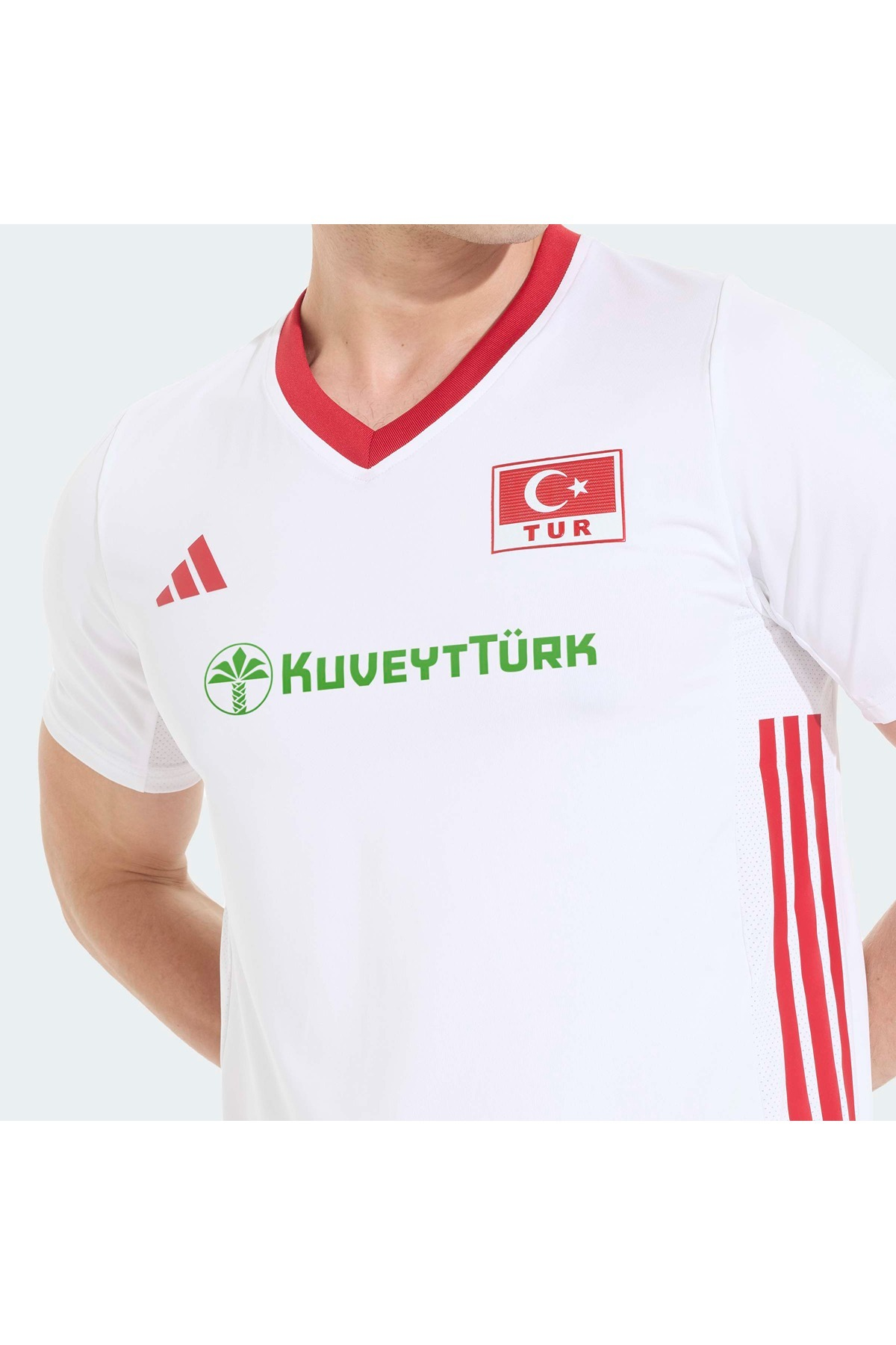 adidas Beyaz  Erkek  Forma CUQuickset SS M TVF KM7472