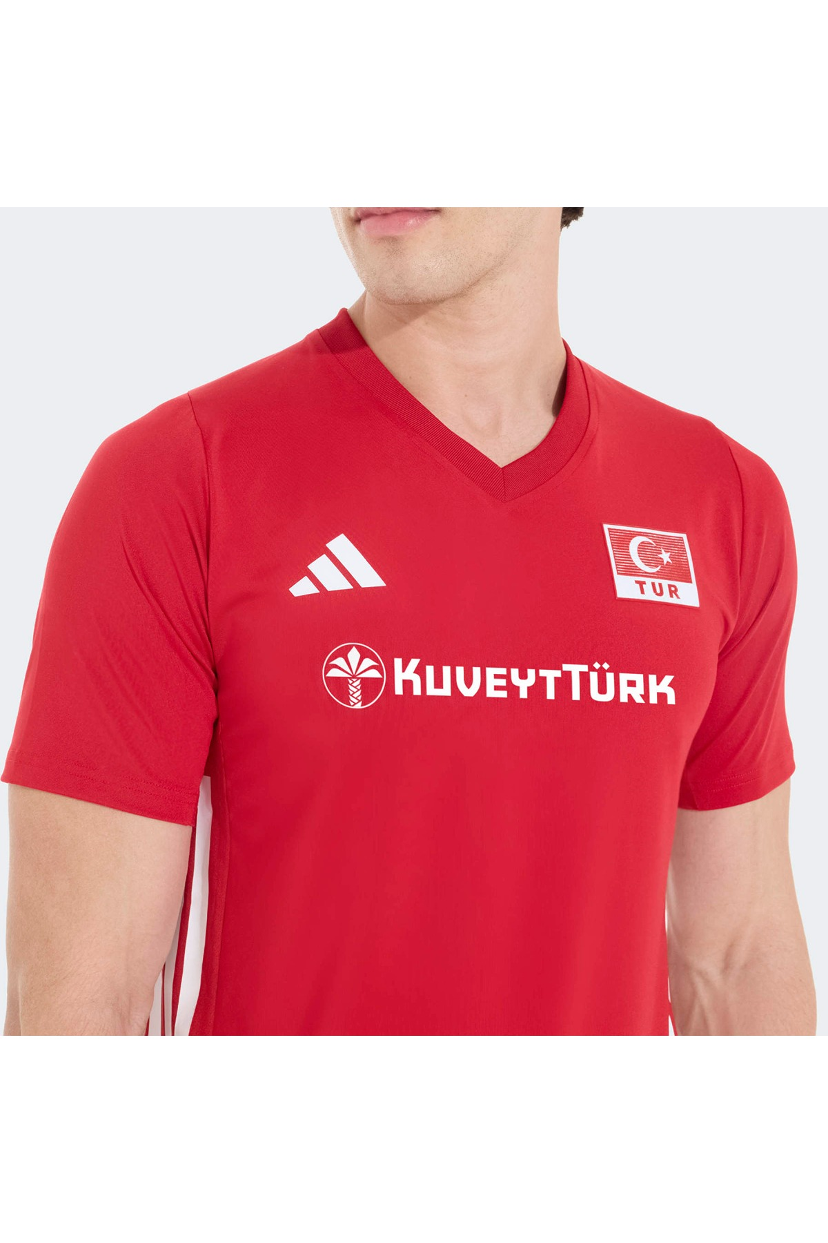 adidas Beyaz  Erkek  Forma CUQuickset SS M TVF KM7472