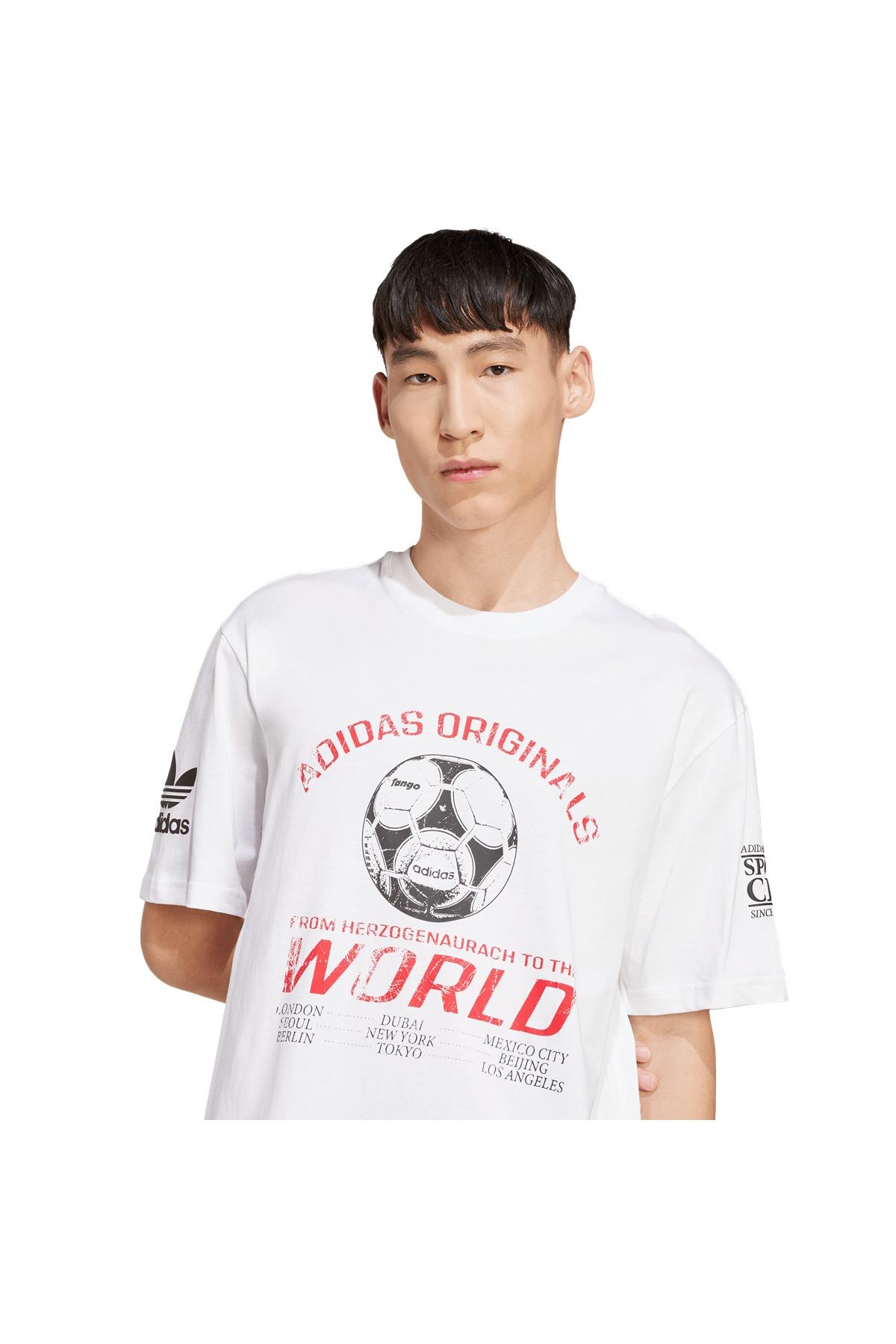 adidas Beyaz Erkek   T-shirt 90s FTBL TEE JX3065