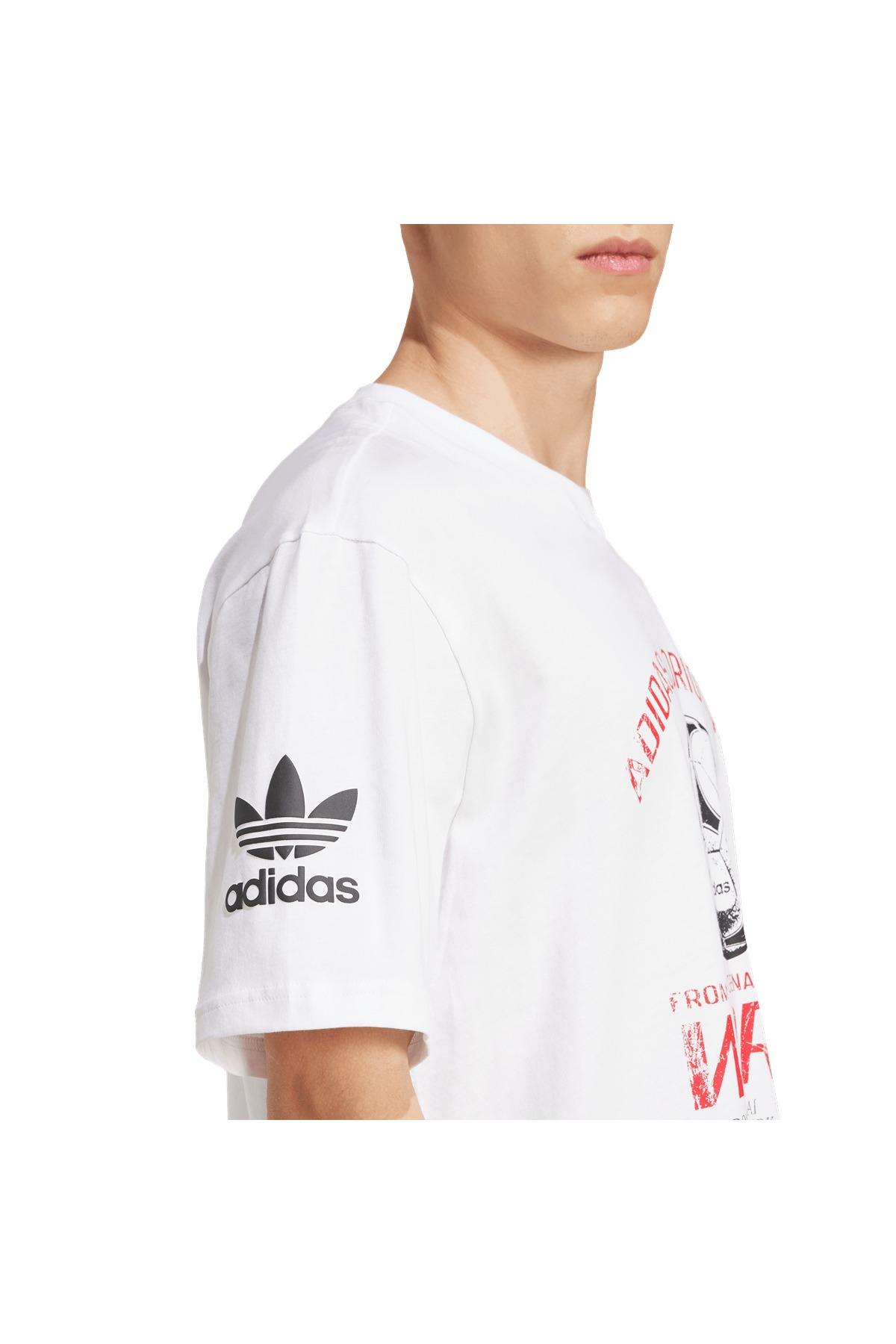 adidas Beyaz Erkek   T-shirt 90s FTBL TEE JX3065