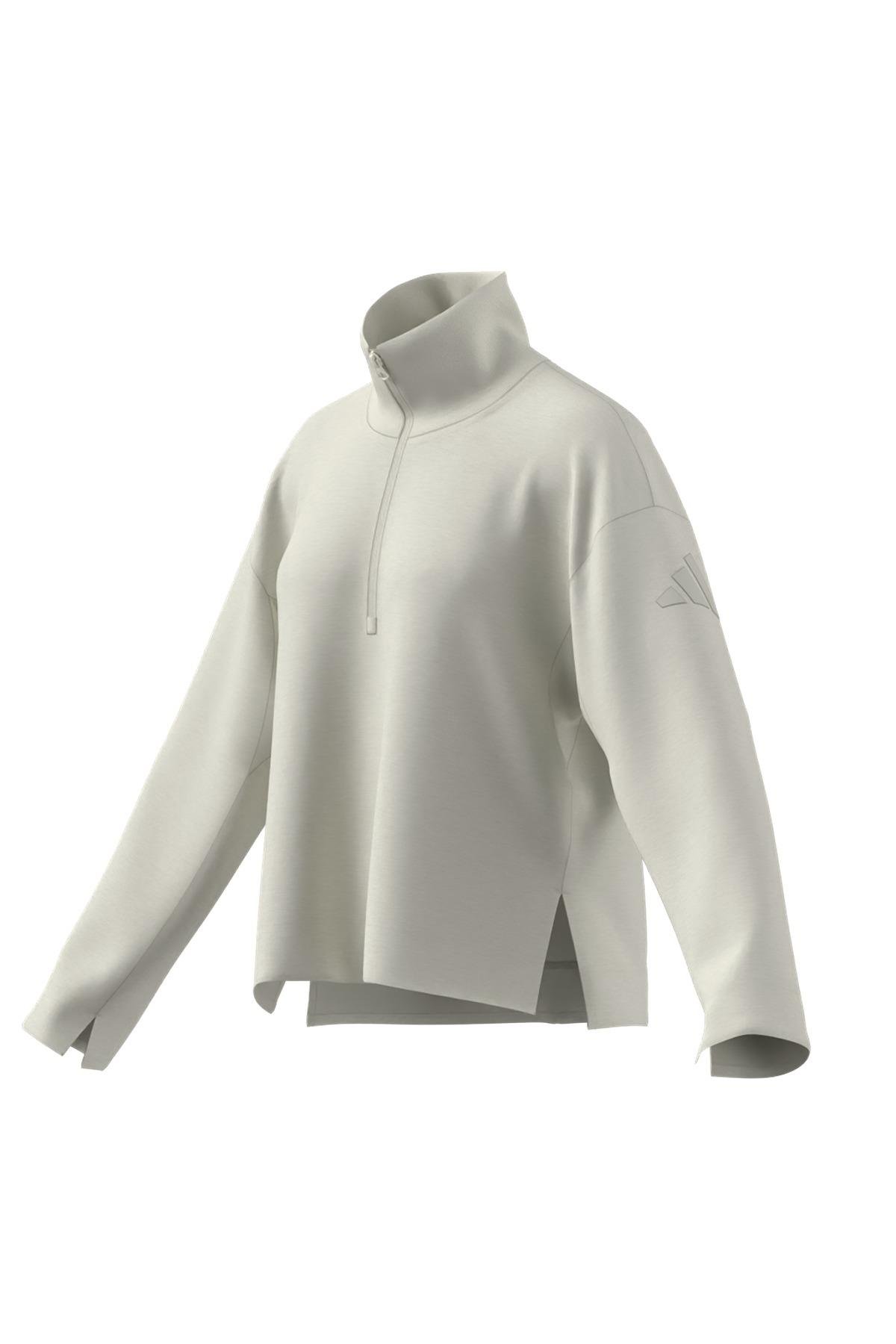 adidas Beyaz Kadın   Sweatshirt W ALL SZN SL QZ JV9907
