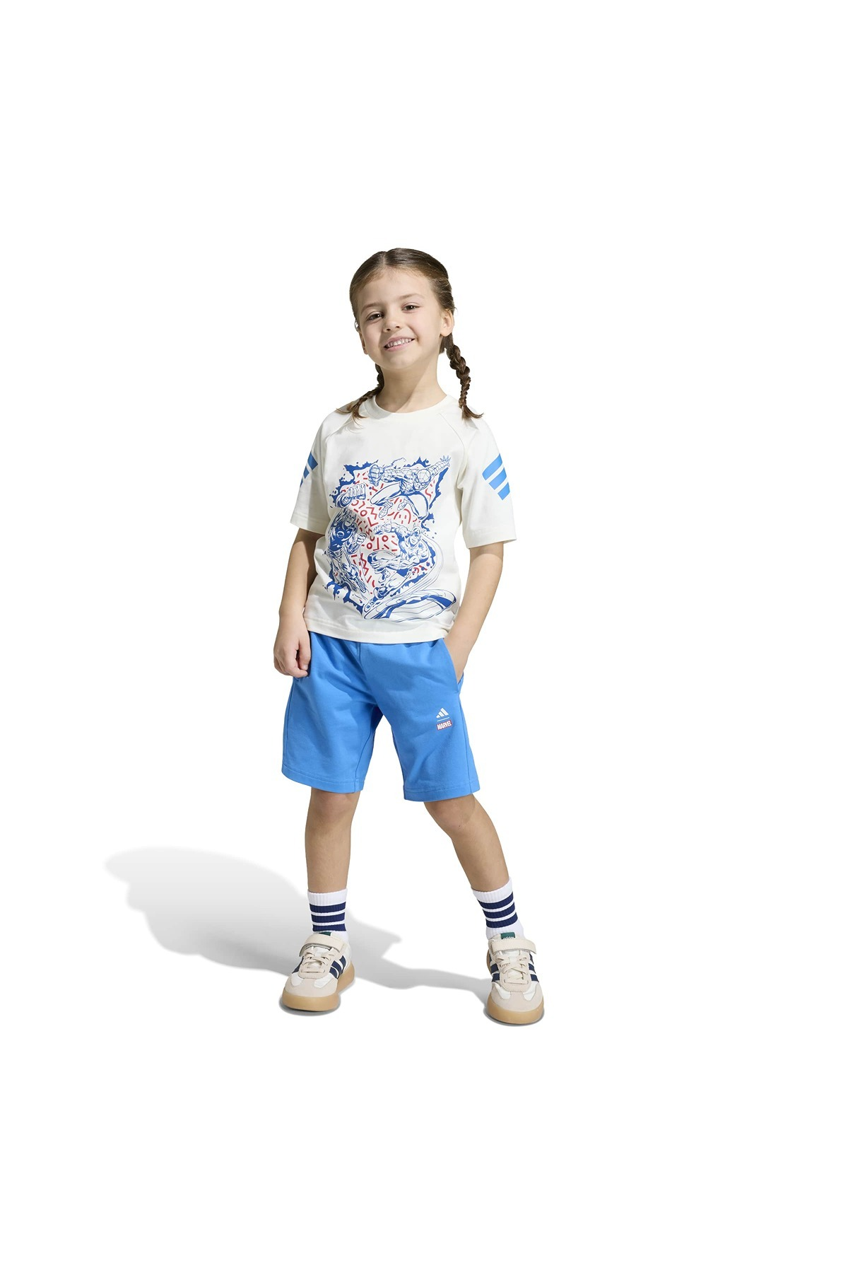 adidas Çocuk Beyaz  Eşofman LK MRVL AV TSET JZ3573