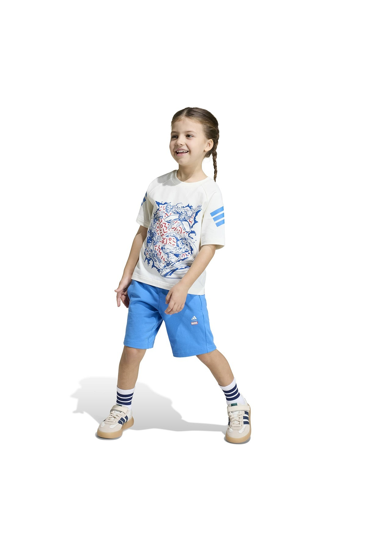 adidas Çocuk Beyaz  Eşofman LK MRVL AV TSET JZ3573