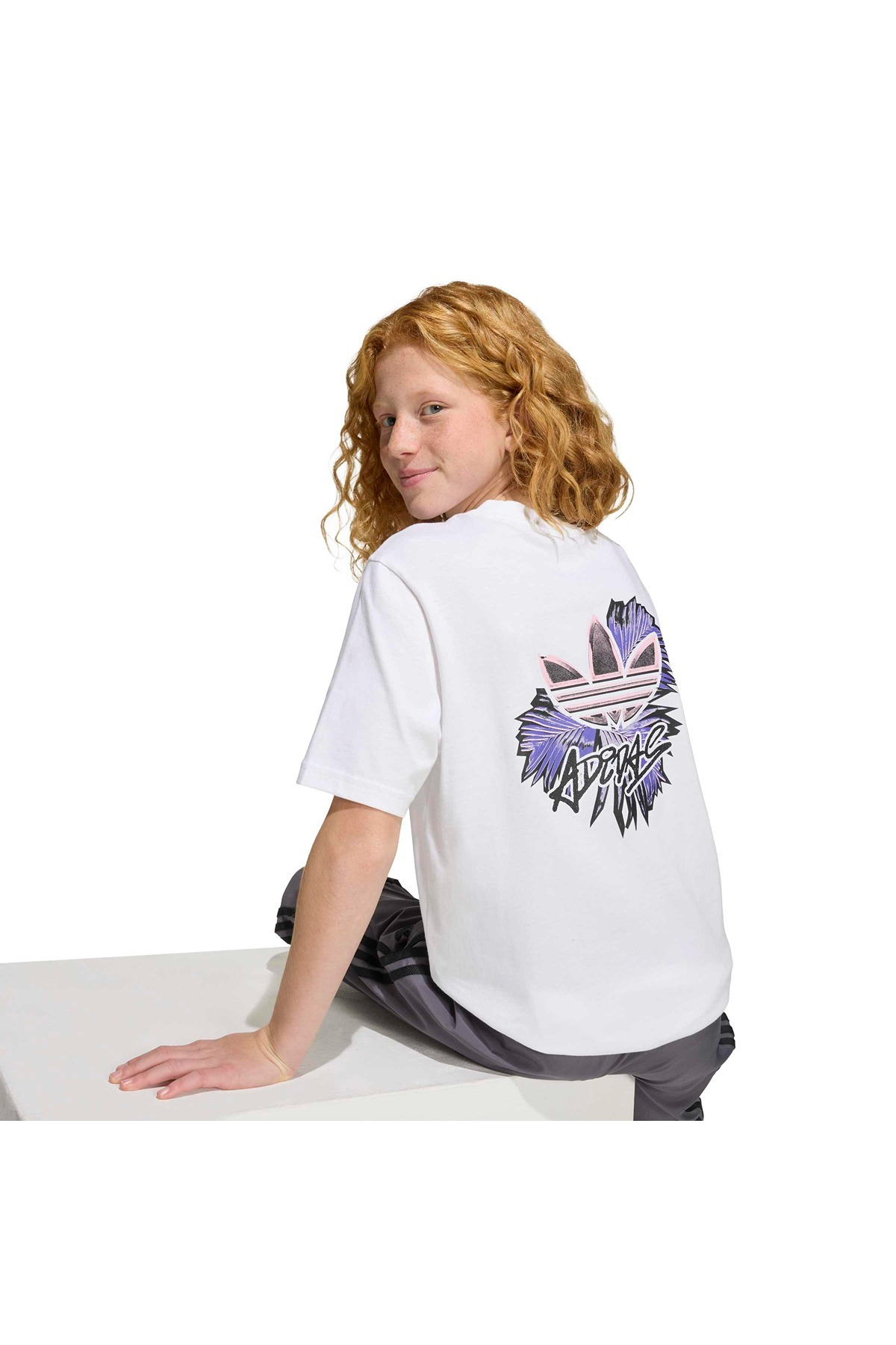adidas Çocuk  Beyaz  T-shirt TEE KD5956