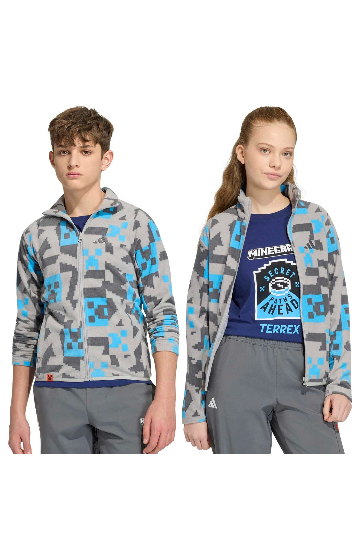 adidas Çocuk Ceket Adidas Minecraft Terrex CLIMAWARM Full-zip Fleece Jacket KD8747