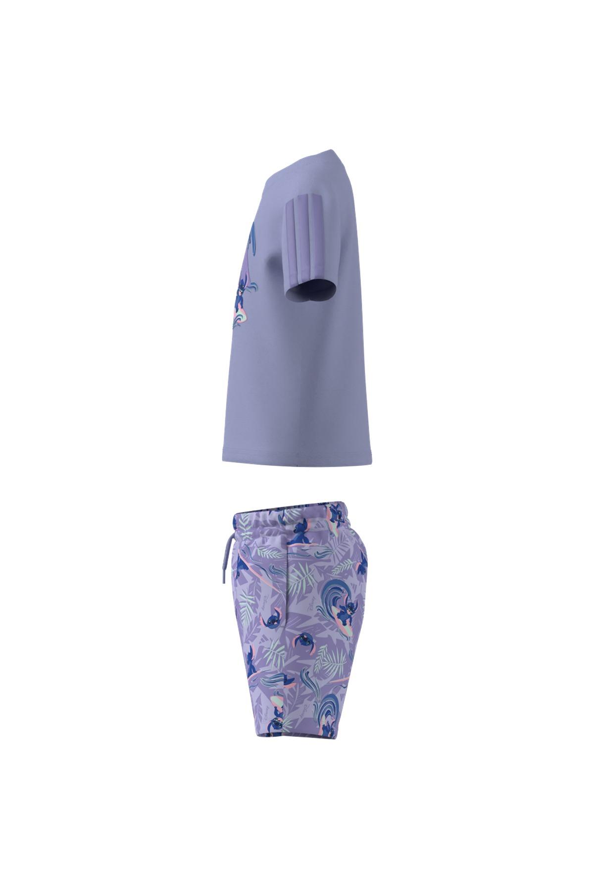 adidas Çocuk  Mor  Eşofman LK DY LS T SET JD4558