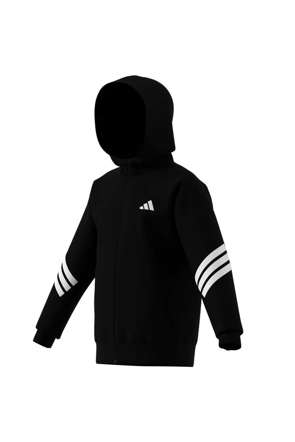 adidas Çocuk  Siyah  Ceket J FI 3S FZ HD JJ4801
