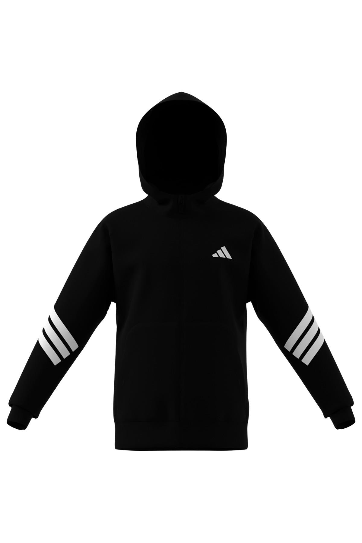 adidas Çocuk  Siyah  Ceket J FI 3S FZ HD JJ4801