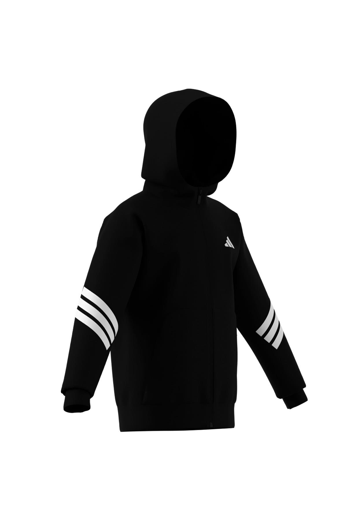 adidas Çocuk  Siyah  Ceket J FI 3S FZ HD JJ4801