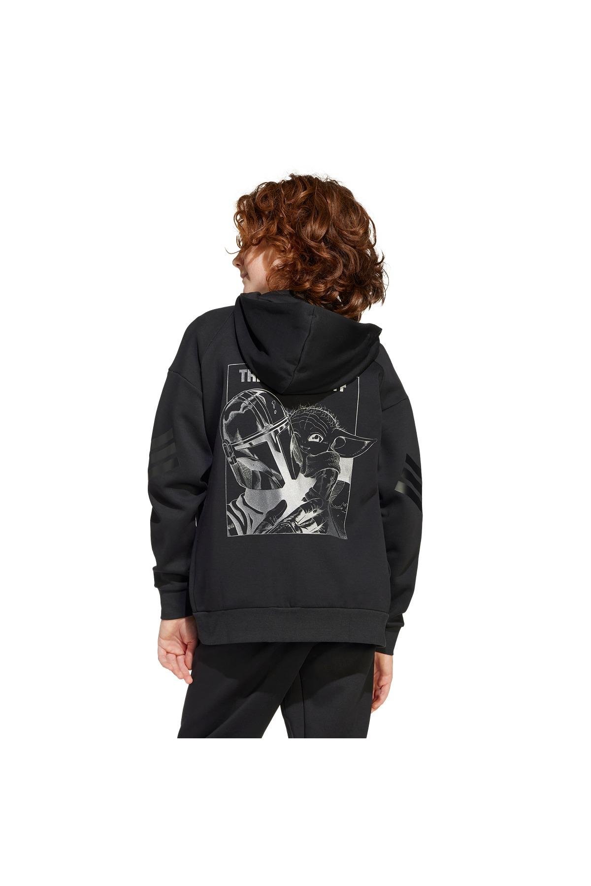 adidas Çocuk Siyah  Ceket J SW MNDO TT JF3634