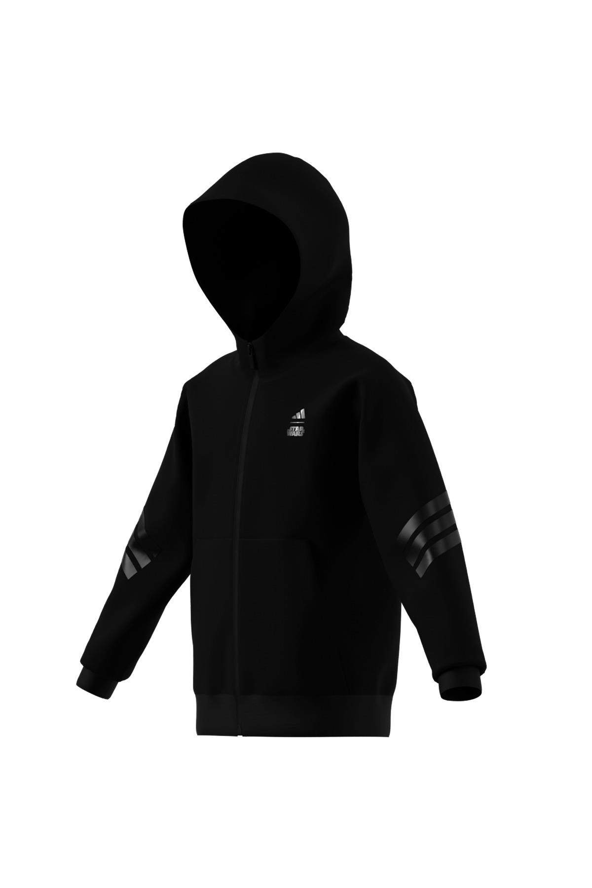 adidas Çocuk Siyah  Ceket J SW MNDO TT JF3634