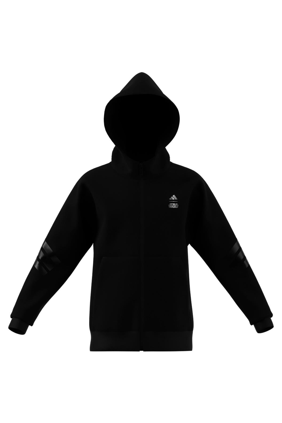 adidas Çocuk Siyah  Ceket J SW MNDO TT JF3634