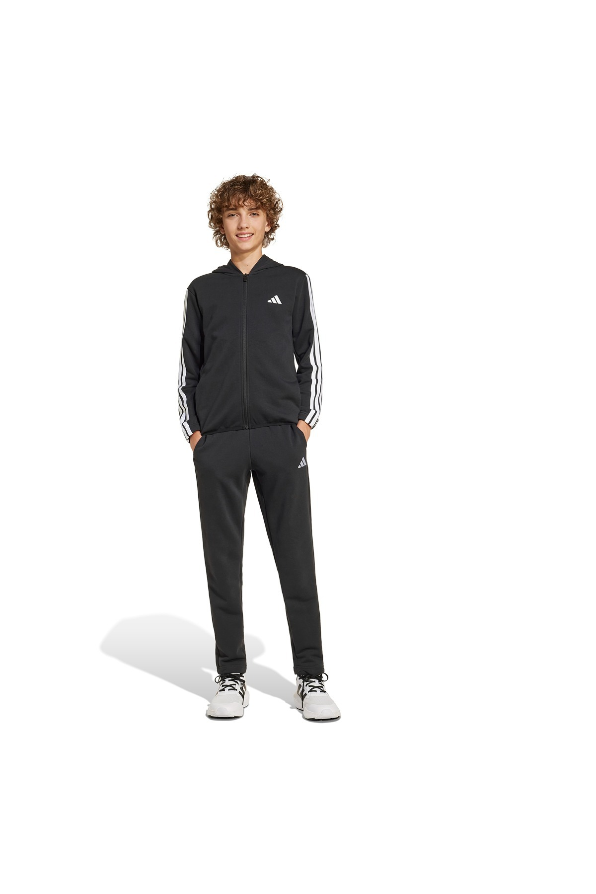 adidas Çocuk  Siyah  Eşofman J 3S FT TS 220 JD6505