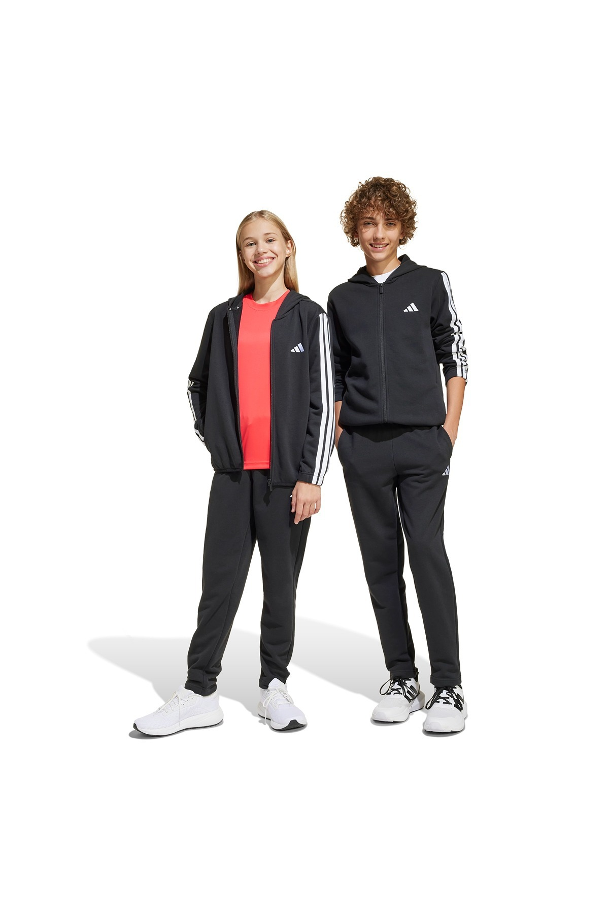 adidas Çocuk  Siyah  Eşofman J 3S FT TS 220 JD6505
