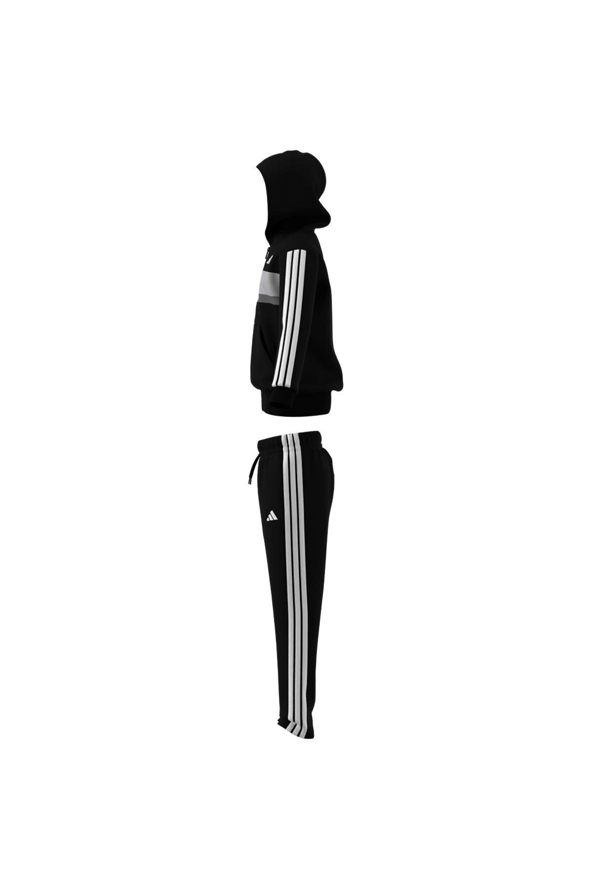adidas Çocuk  Siyah  Eşofman J 3S TIB FL TS JC7520
