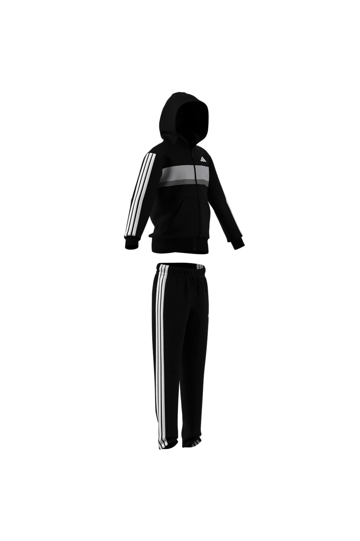 adidas Çocuk  Siyah  Eşofman J 3S TIB FL TS JC7520