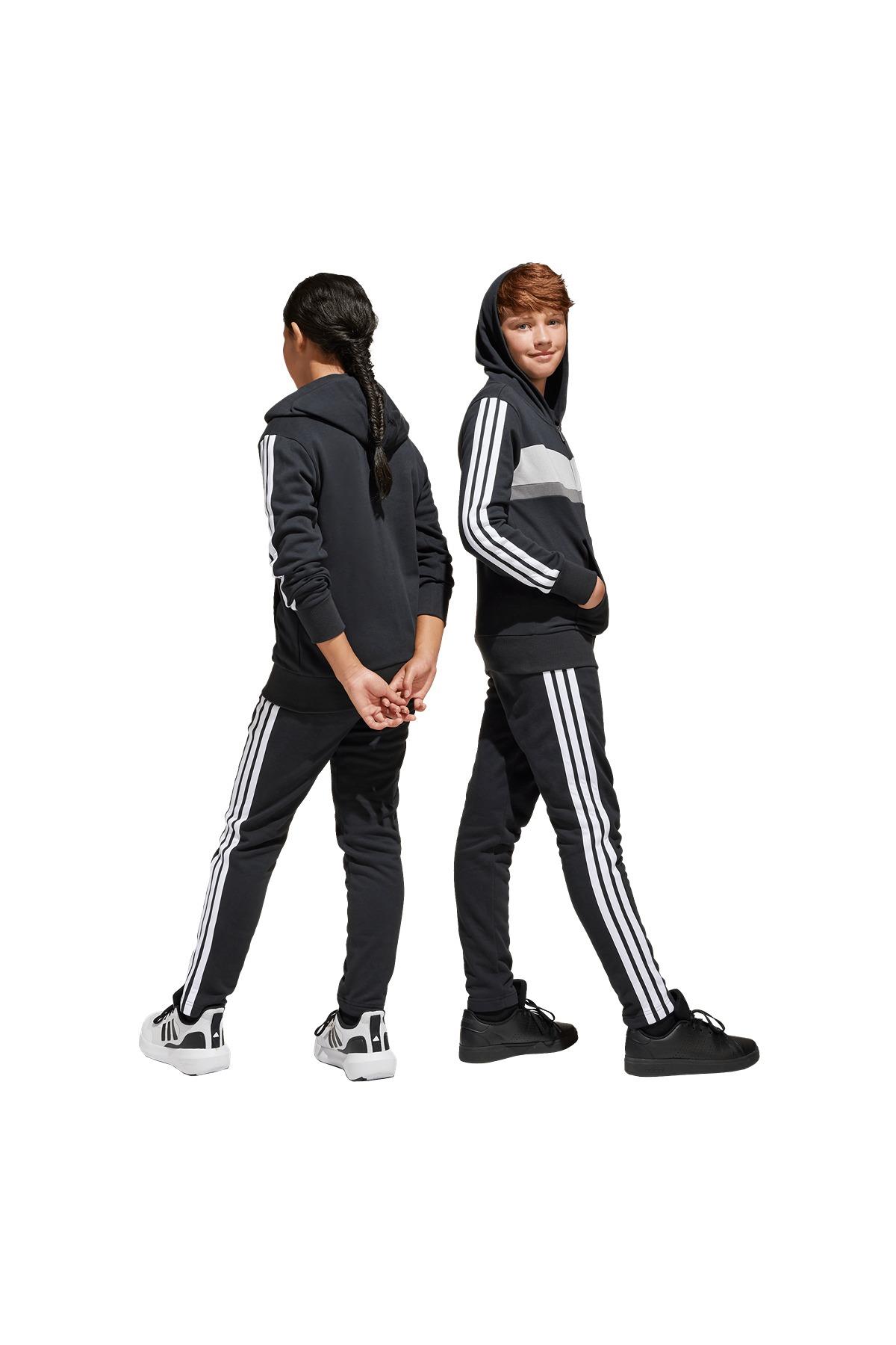 adidas Çocuk  Siyah  Eşofman J 3S TIB FL TS JC7520