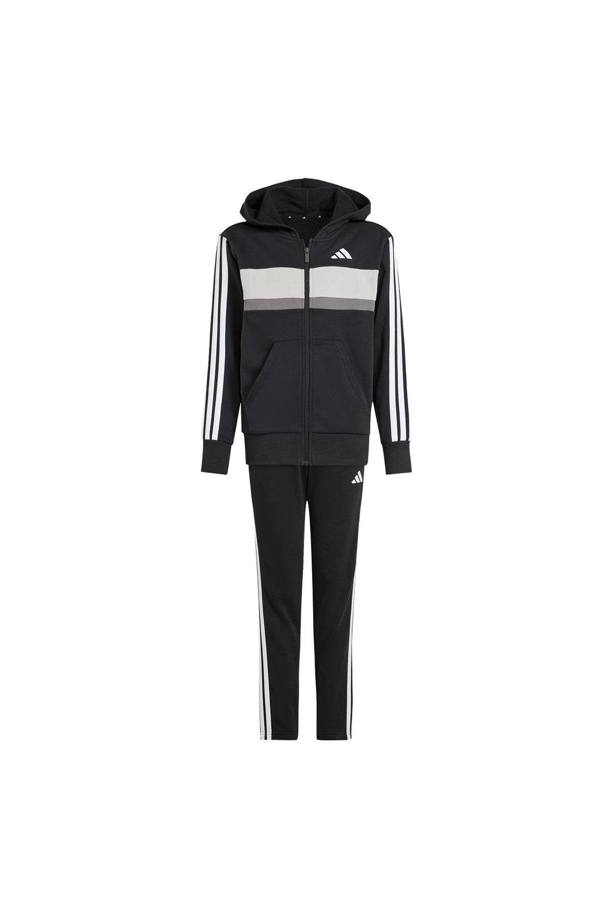 adidas Çocuk  Siyah  Eşofman J 3S TIB FL TS JC7520