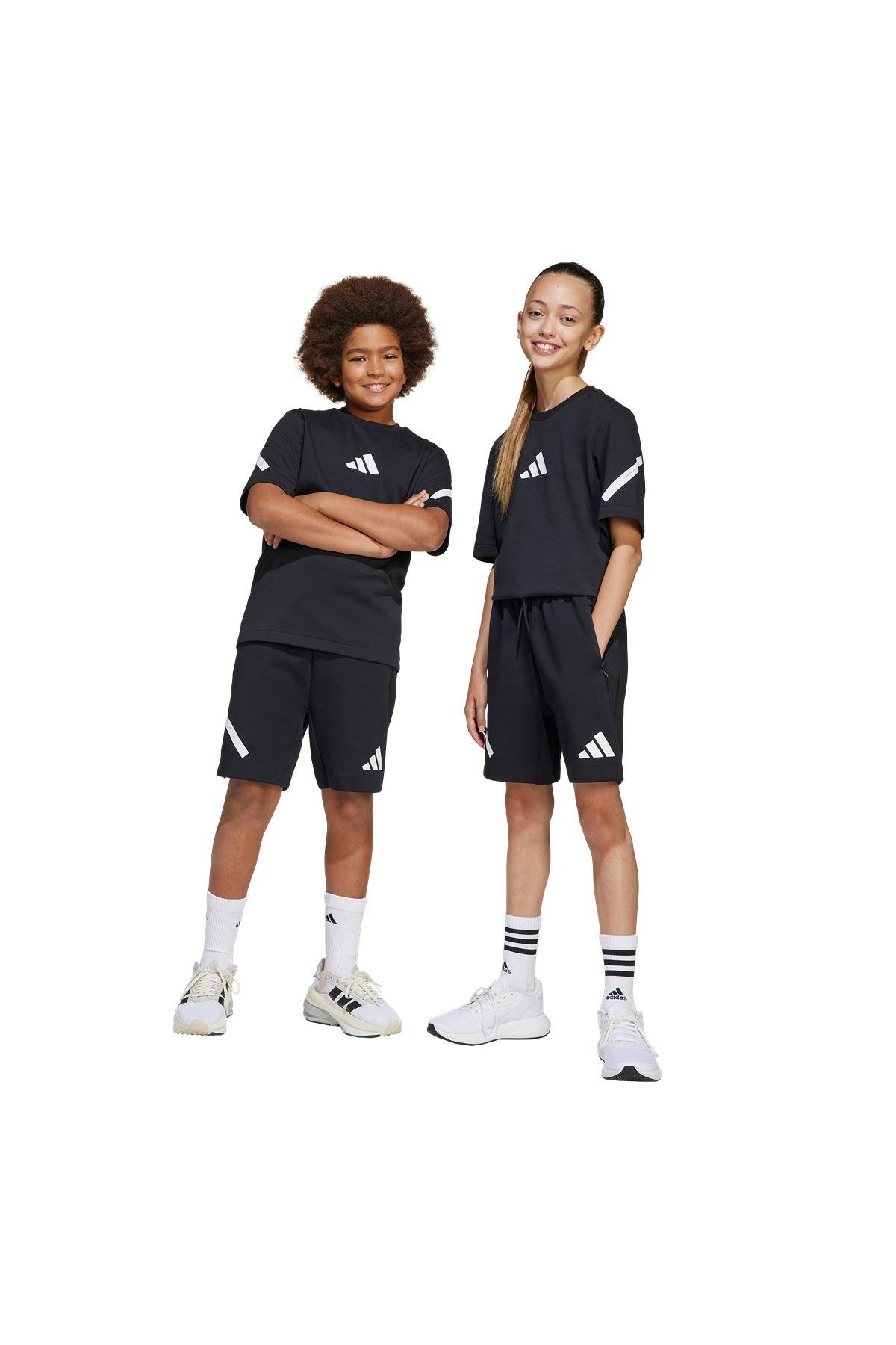 adidas Çocuk  Siyah  SHORTS (1/2) J ZNE SHORTS JD0010