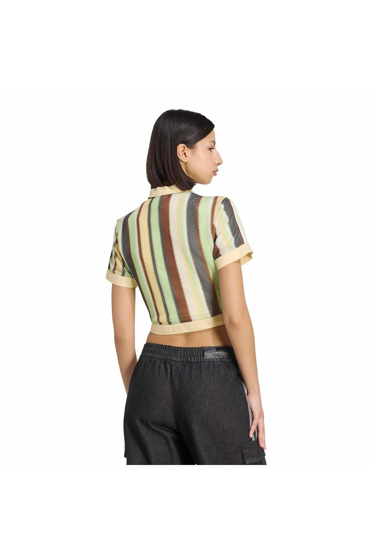 adidas Çok Renki  Kadın  Polo T-shirt CROPPED POLO KY8141
