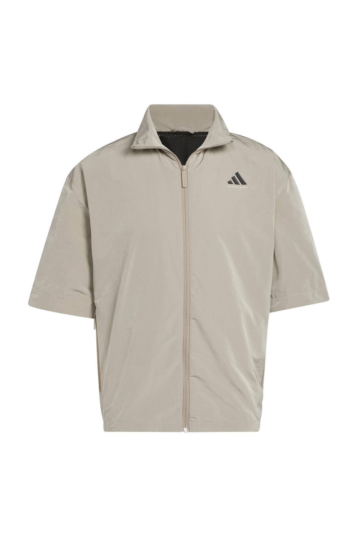 adidas Erkek  Bej  T-shirt ADI BB FZ SS JC7837