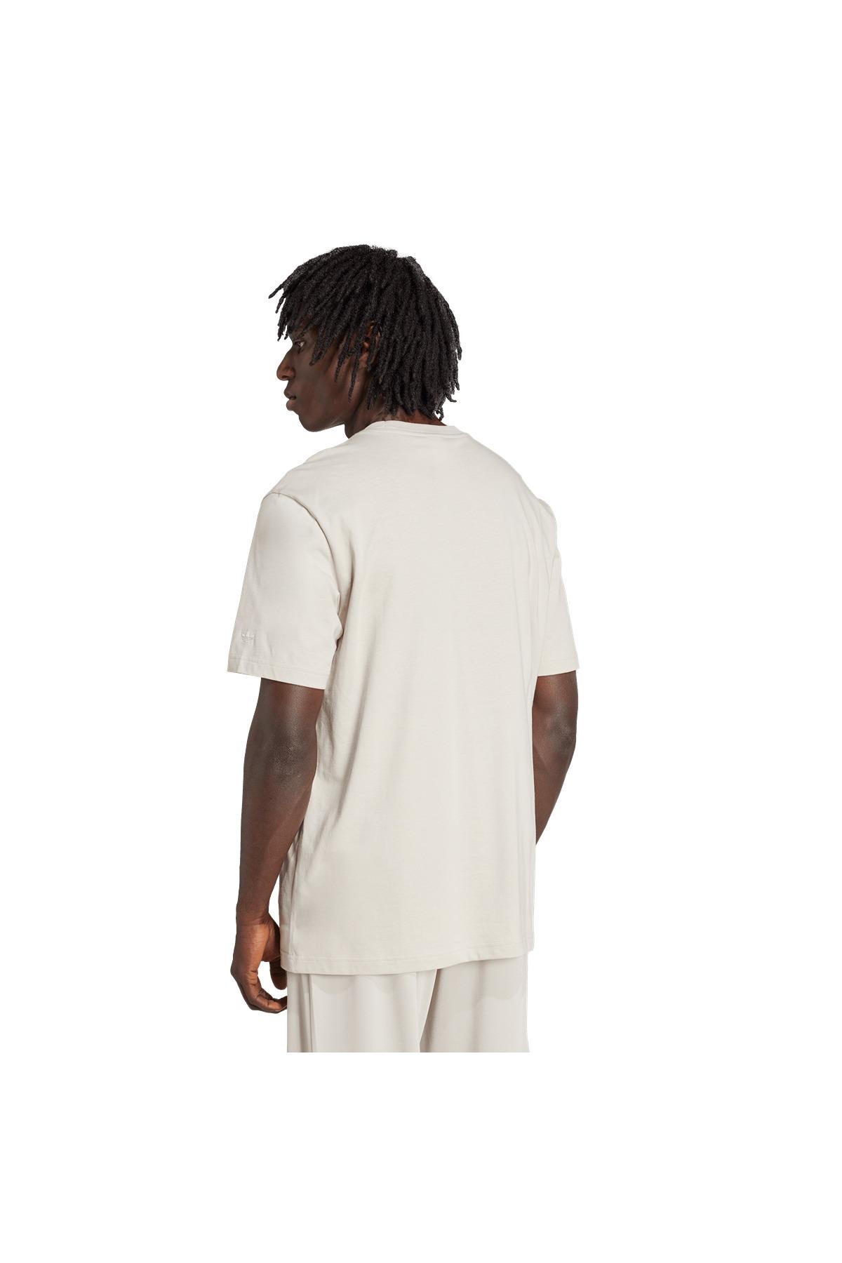 adidas Erkek  Bej  T-shirt GRAPHIC LO SS T JX8157