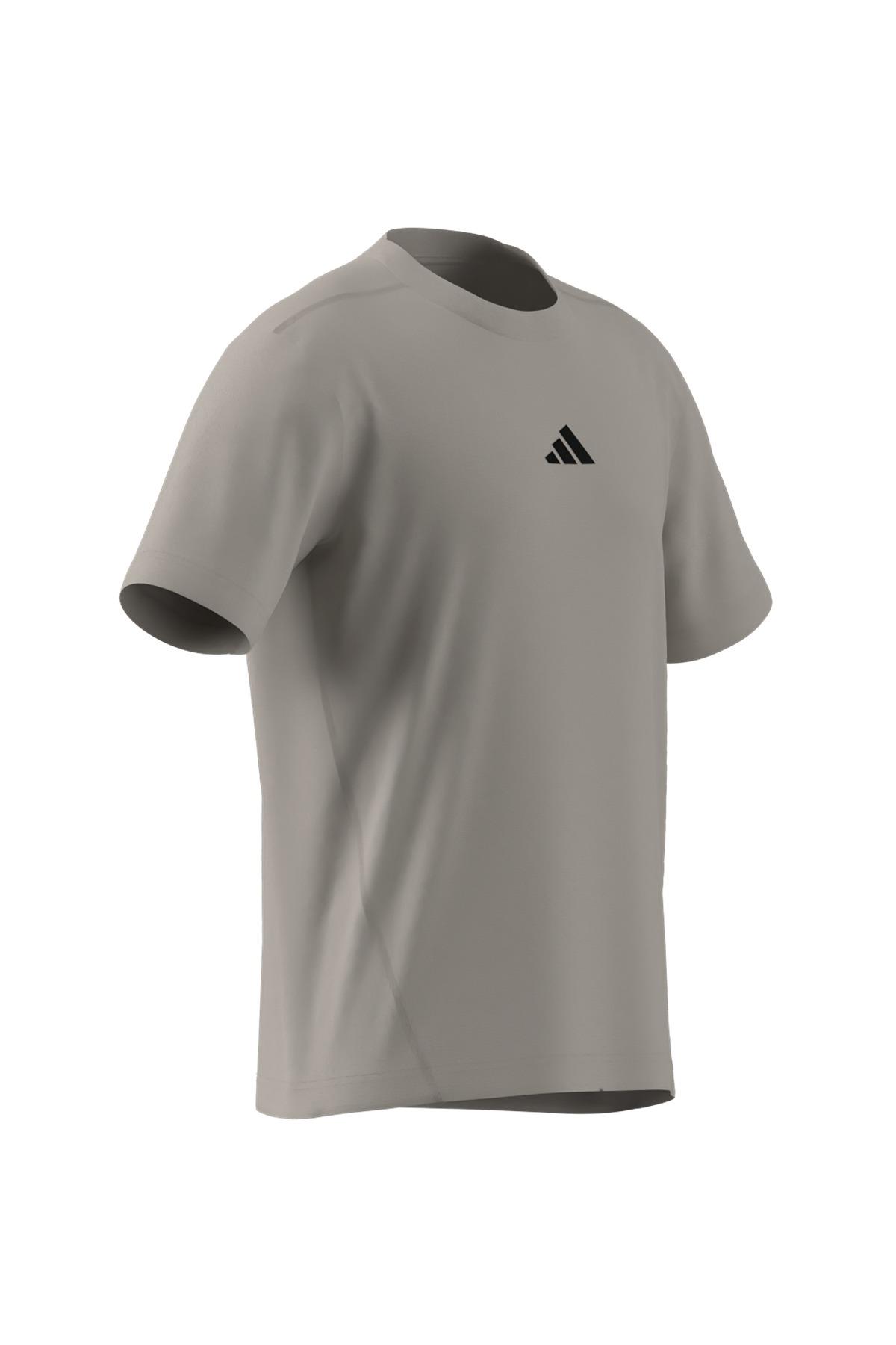 adidas Erkek  Bej  T-shirt M CE TEE UPF JF3259