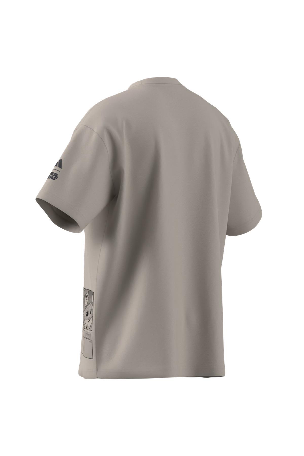 adidas Erkek  Bej  T-Shirt M SW TM T 2 JI5717