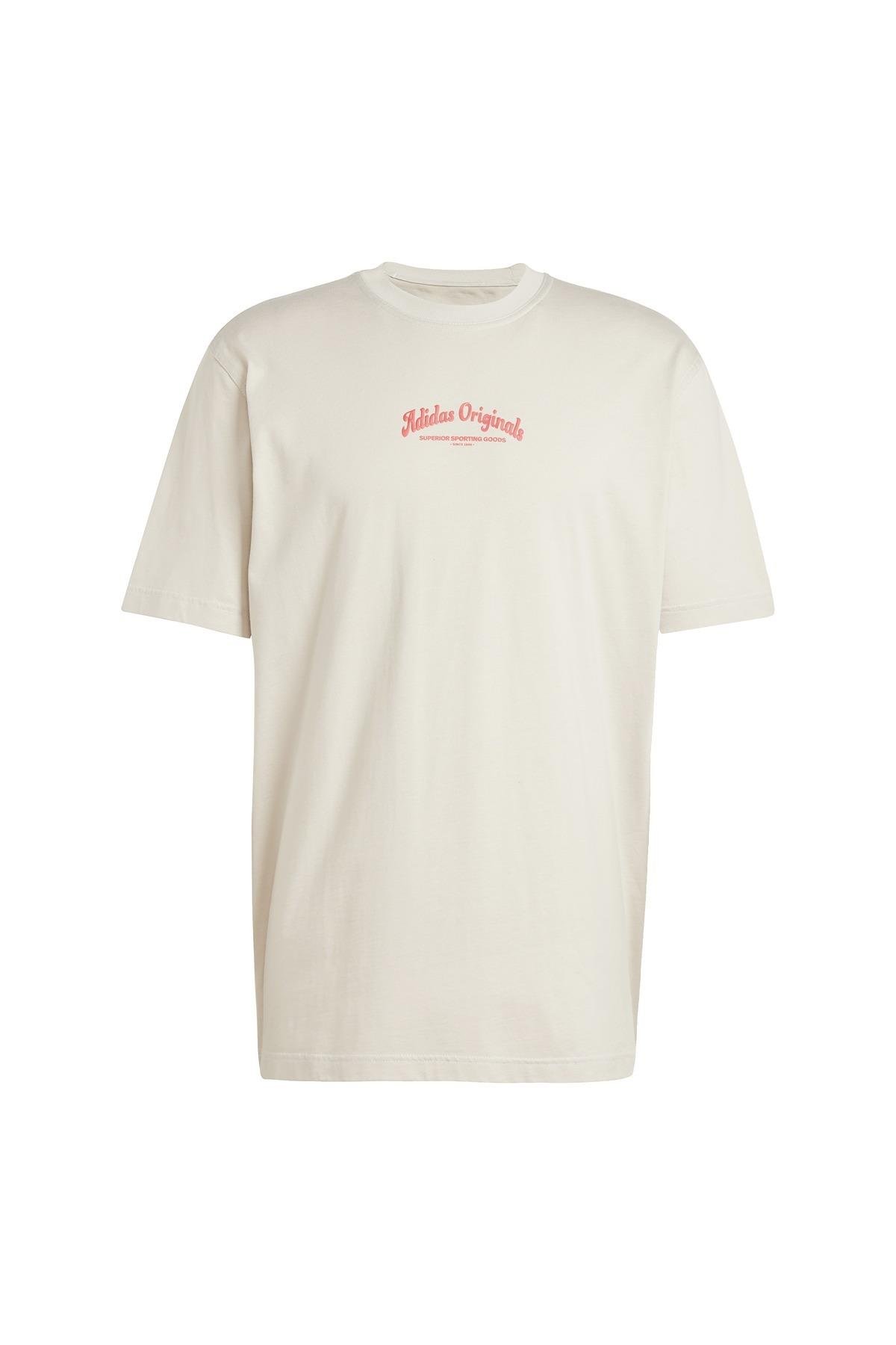 adidas Erkek  Bej  T-shirt WAB  TEE JD0667