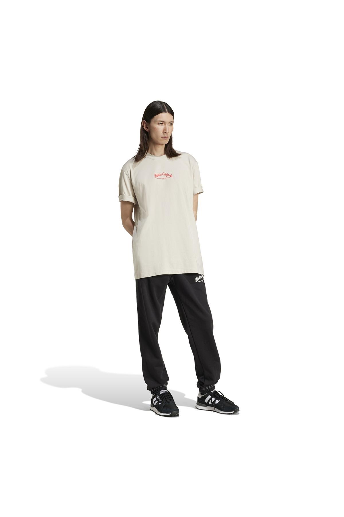 adidas Erkek  Bej  T-shirt WAB  TEE JD0667