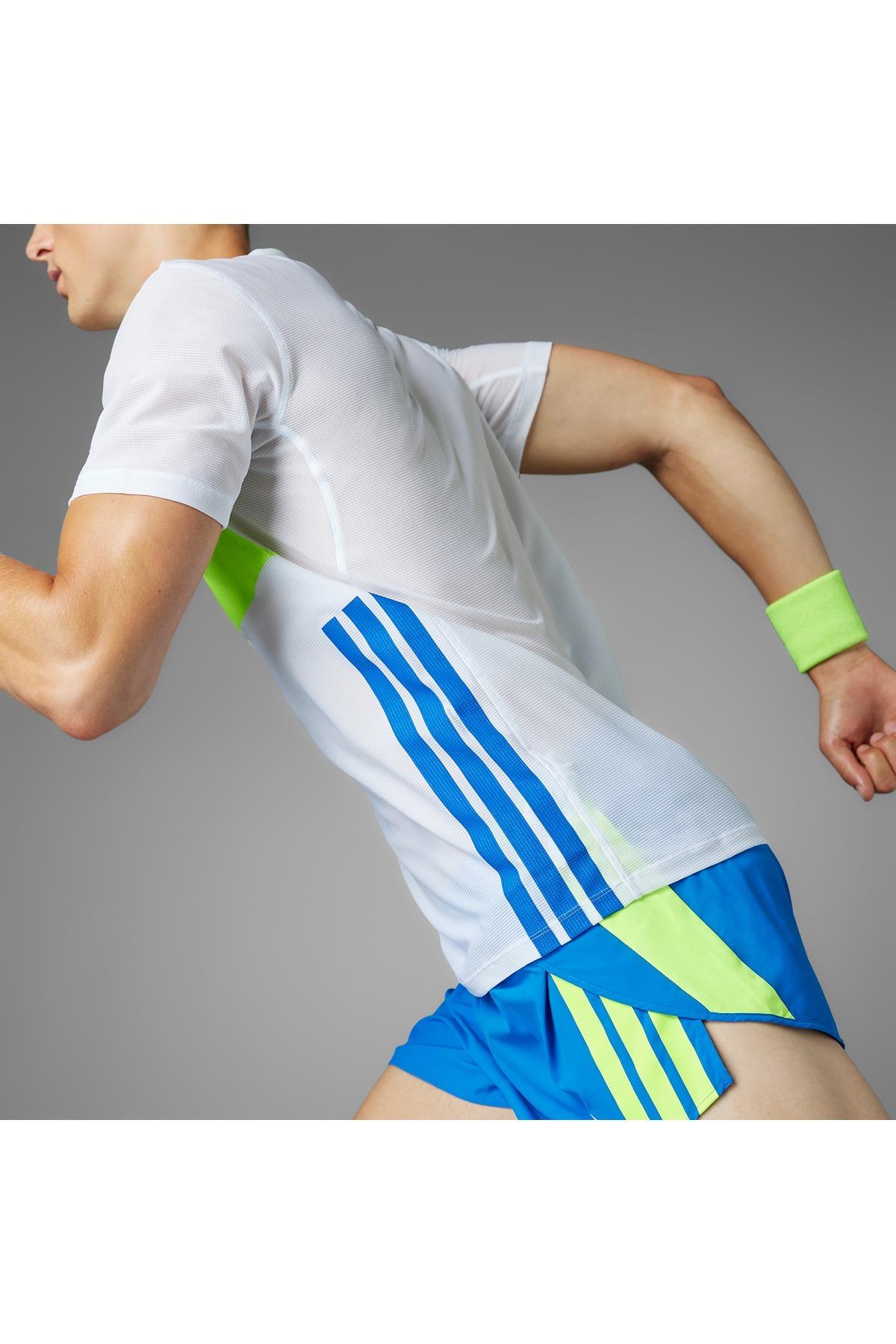 adidas Erkek  Beyaz  T-shirt ADIZERO R TEE M JD7316