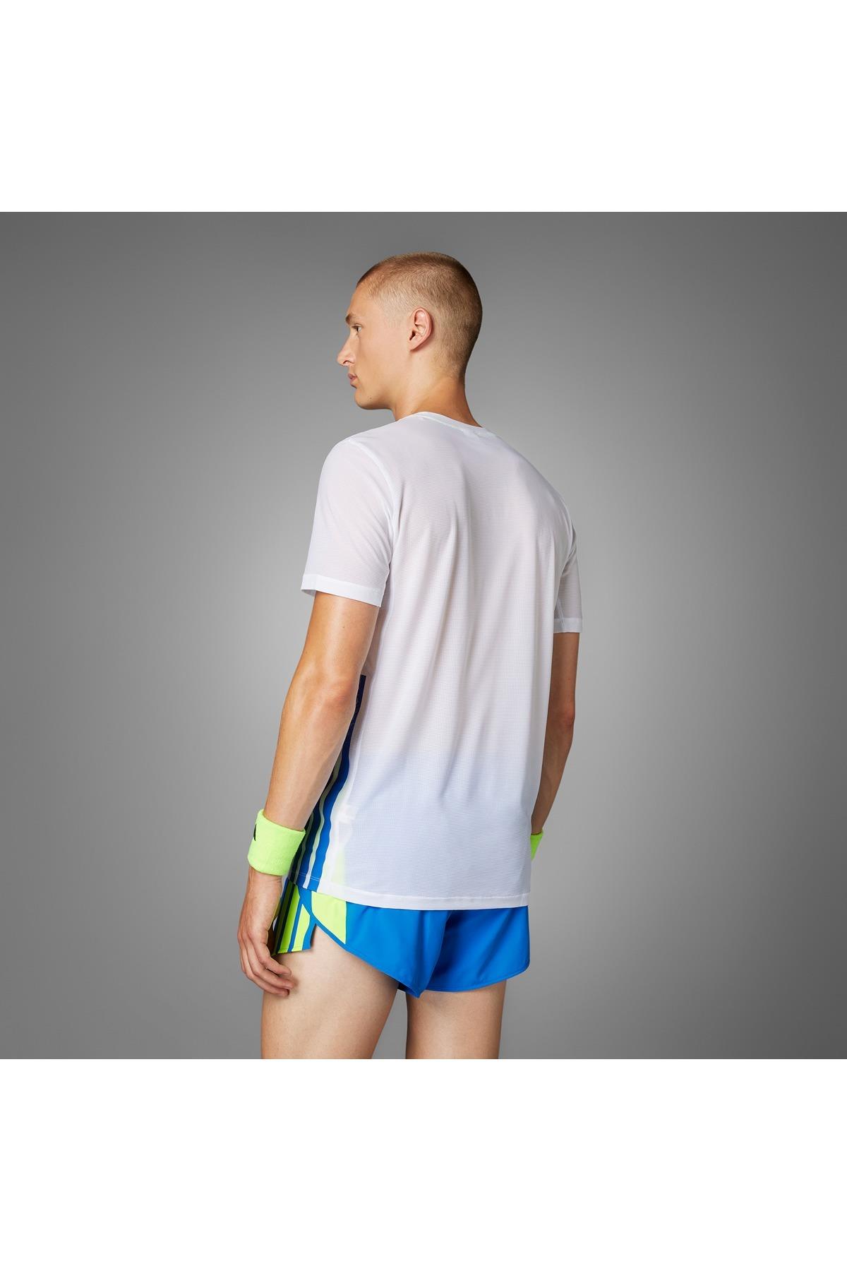 adidas Erkek  Beyaz  T-shirt ADIZERO R TEE M JD7316