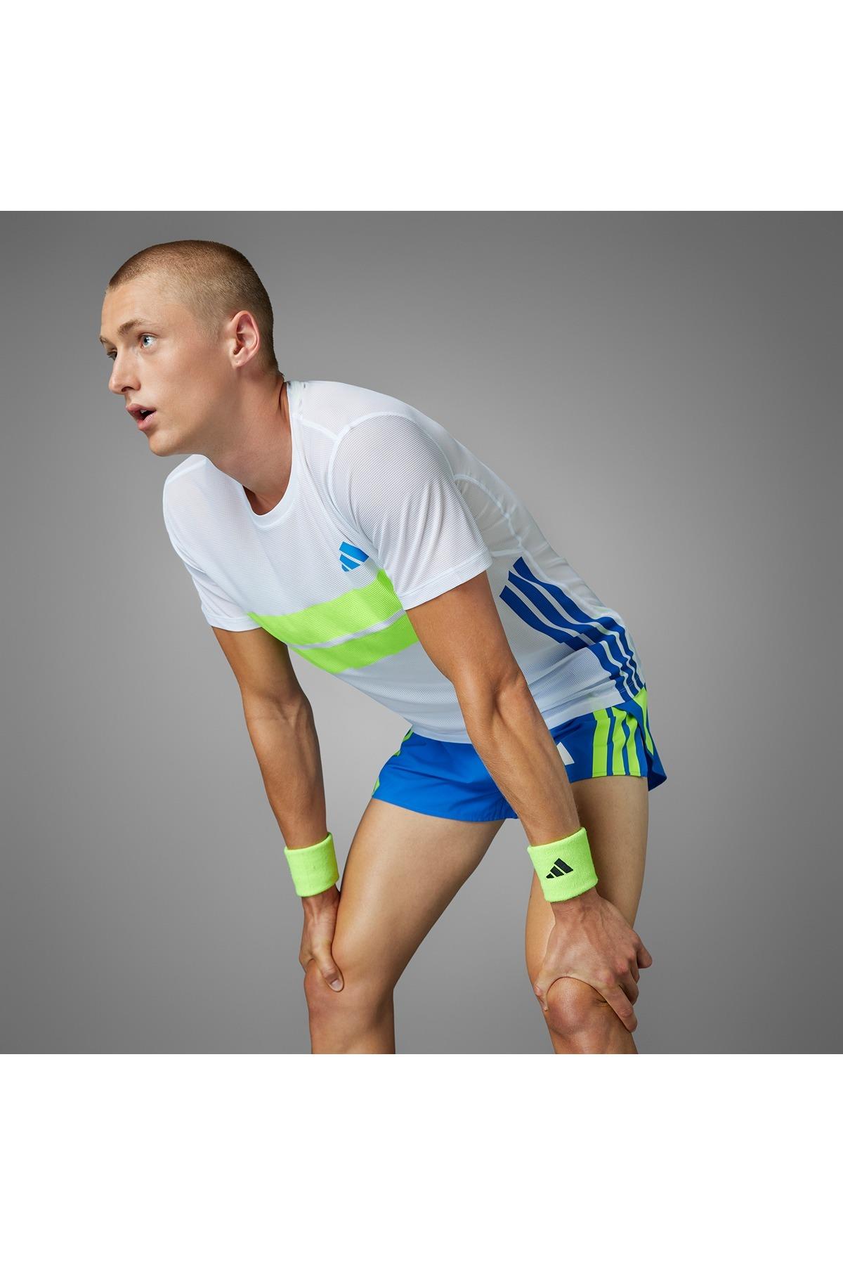 adidas Erkek  Beyaz  T-shirt ADIZERO R TEE M JD7316