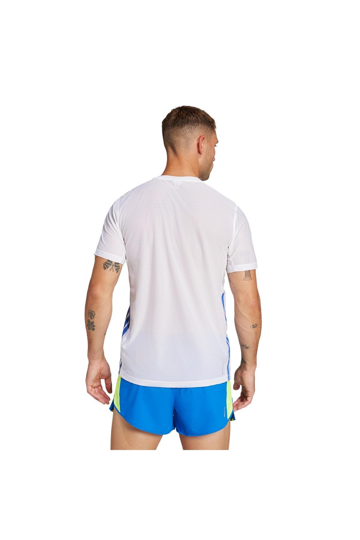 adidas Erkek  Beyaz  T-shirt ADIZERO R TEE M JD7316