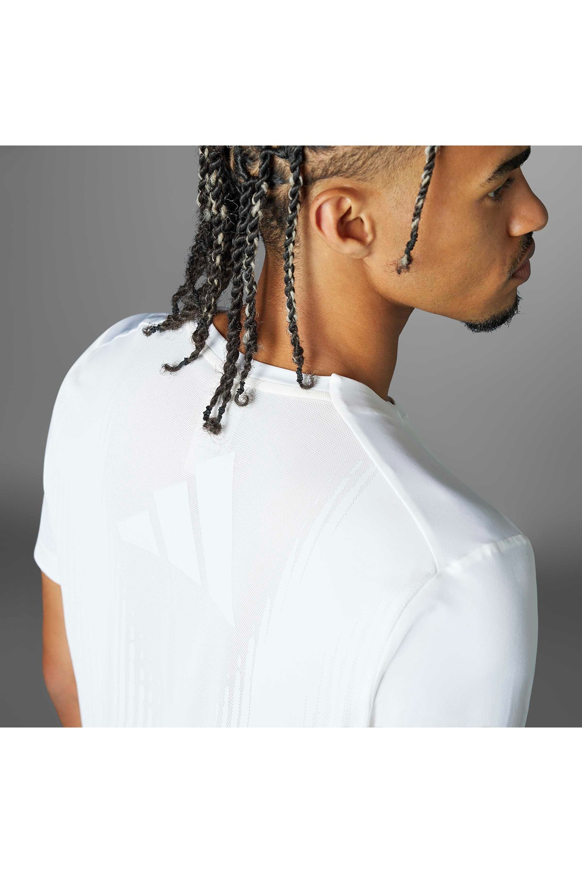 adidas Erkek  Beyaz  T-shirt AIRCHILL TEE JE5747